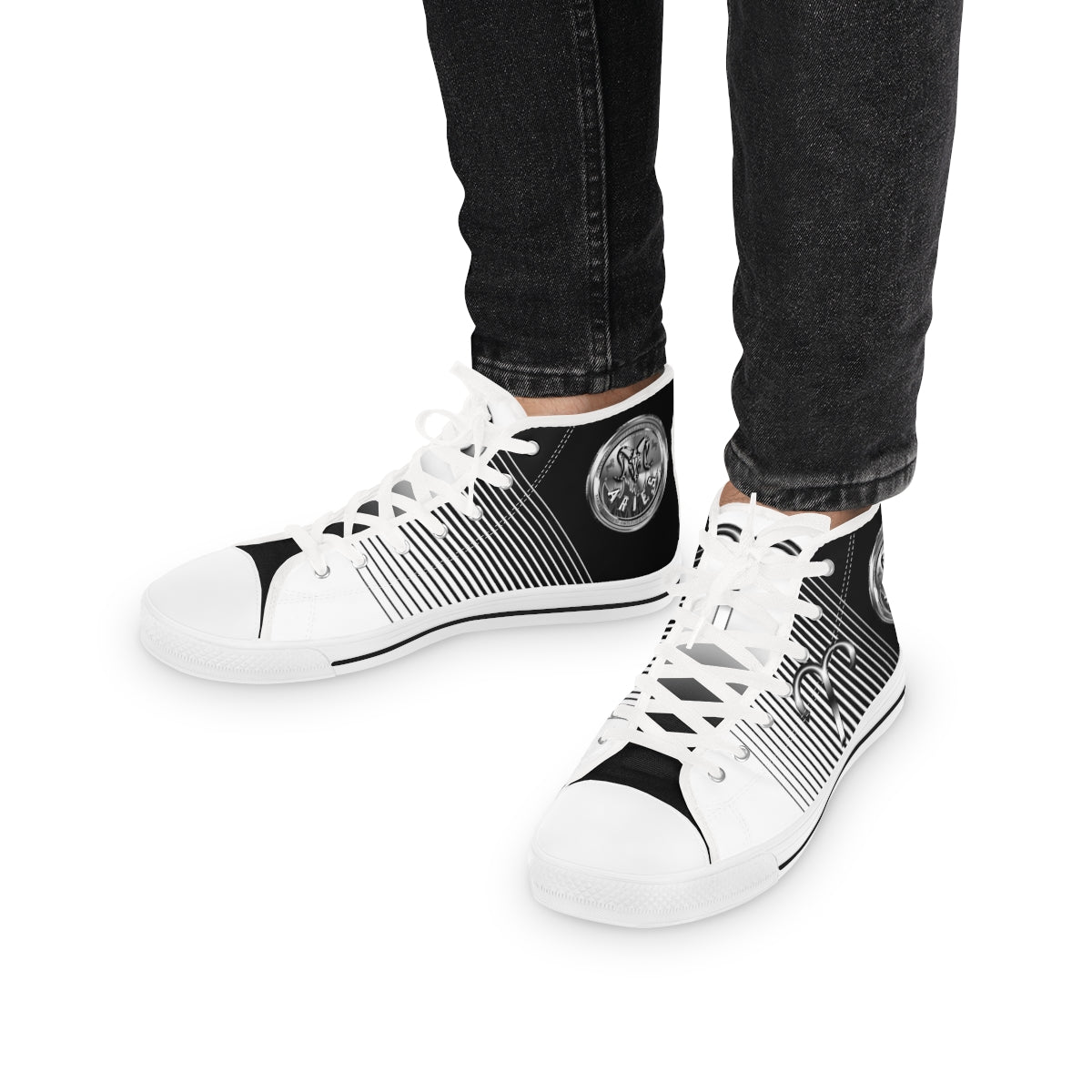 The B&W Aries Edition Funky High-Top Sneakers for Men